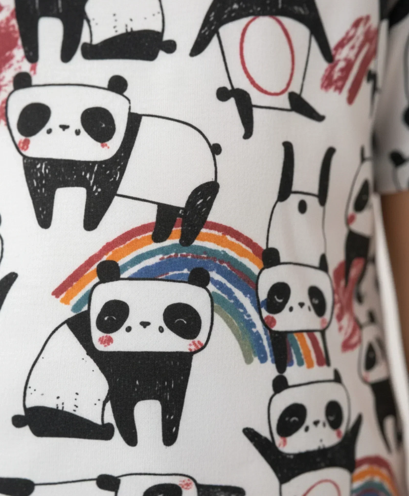 PANDA LONG SLEEVES BOYS PYJAMA SET - WHITE - Image 4